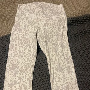 Cheetah camo white multi Lululemon Align High-rise leggings. Size 12